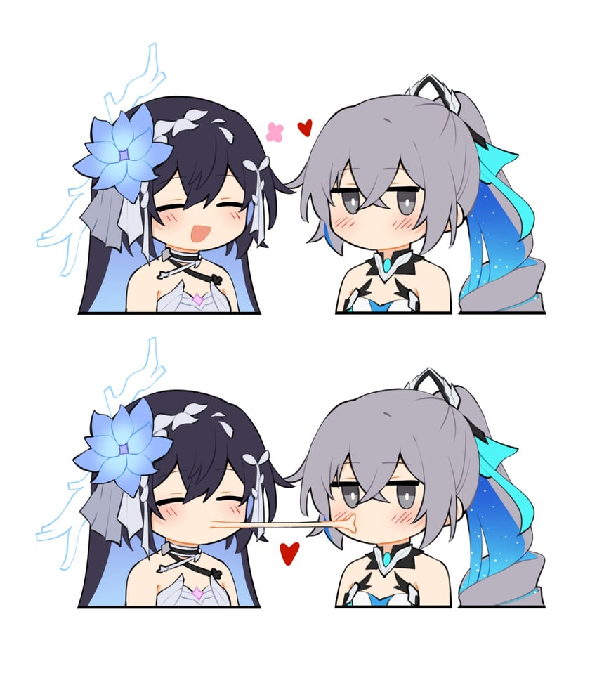 bronya zaychik and seele vollerei (honkai and 1 more) drawn by natsuki_(2917)