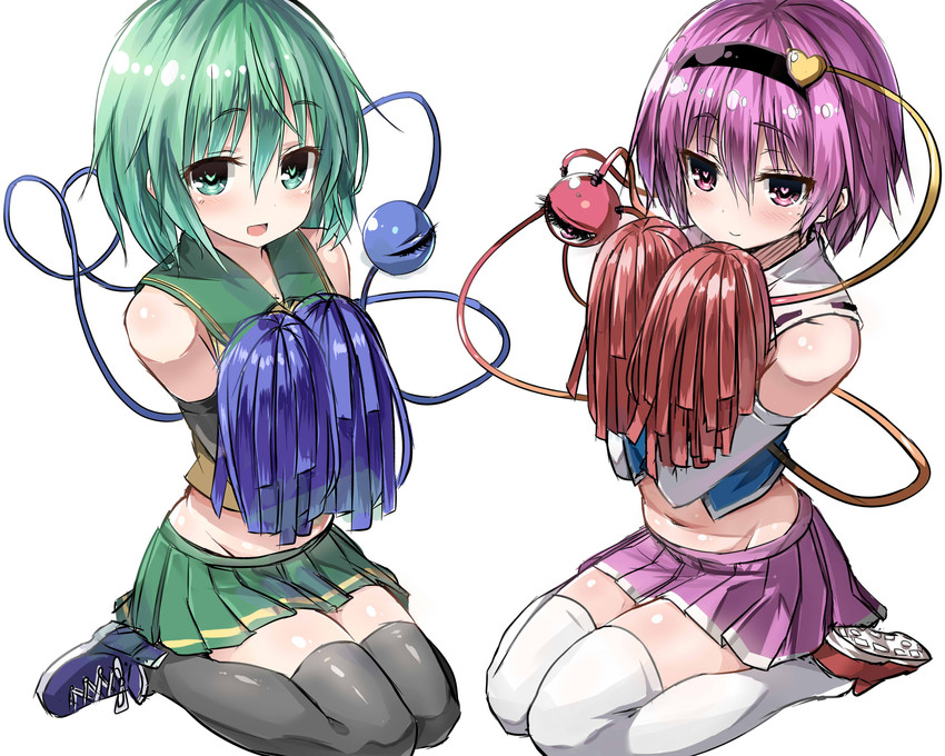 komeiji koishi and komeiji satori (touhou) drawn by greatmosu