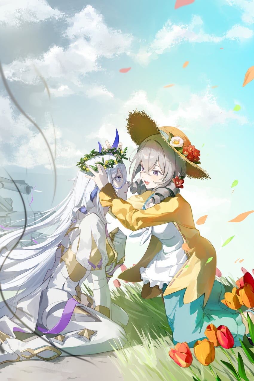 misteln schariac and alexandra pavlovna zaychik (honkai and 1 more) drawn by roena