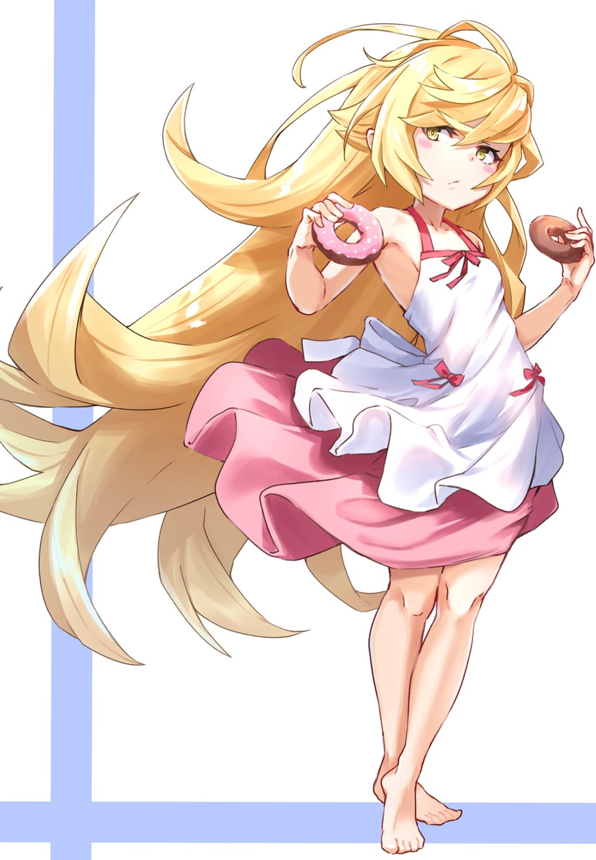 oshino shinobu (monogatari and 1 more) drawn by m.tokotsu