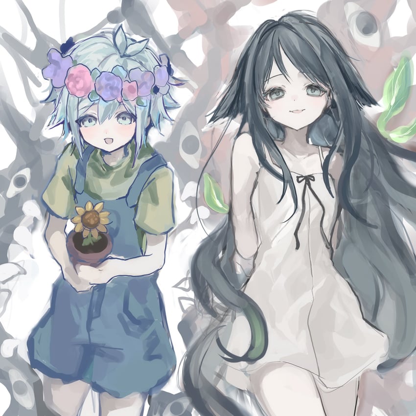 basil, something, and saya (omori and 1 more) drawn by toqha3247