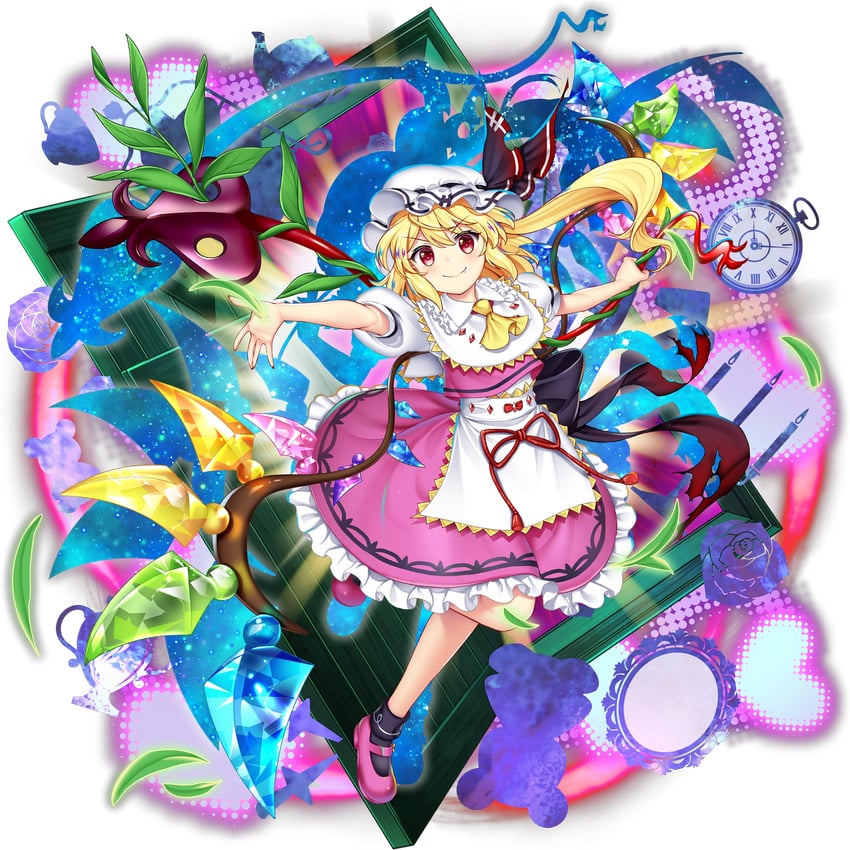 flandre scarlet and nishida satono (touhou and 1 more) drawn by rotte_(1109)