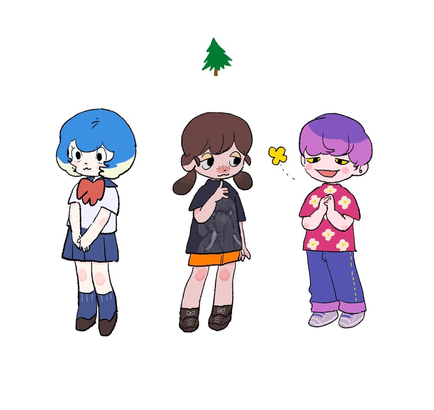 bob, mitzi, and bea (animal crossing) drawn by oko_da_yo