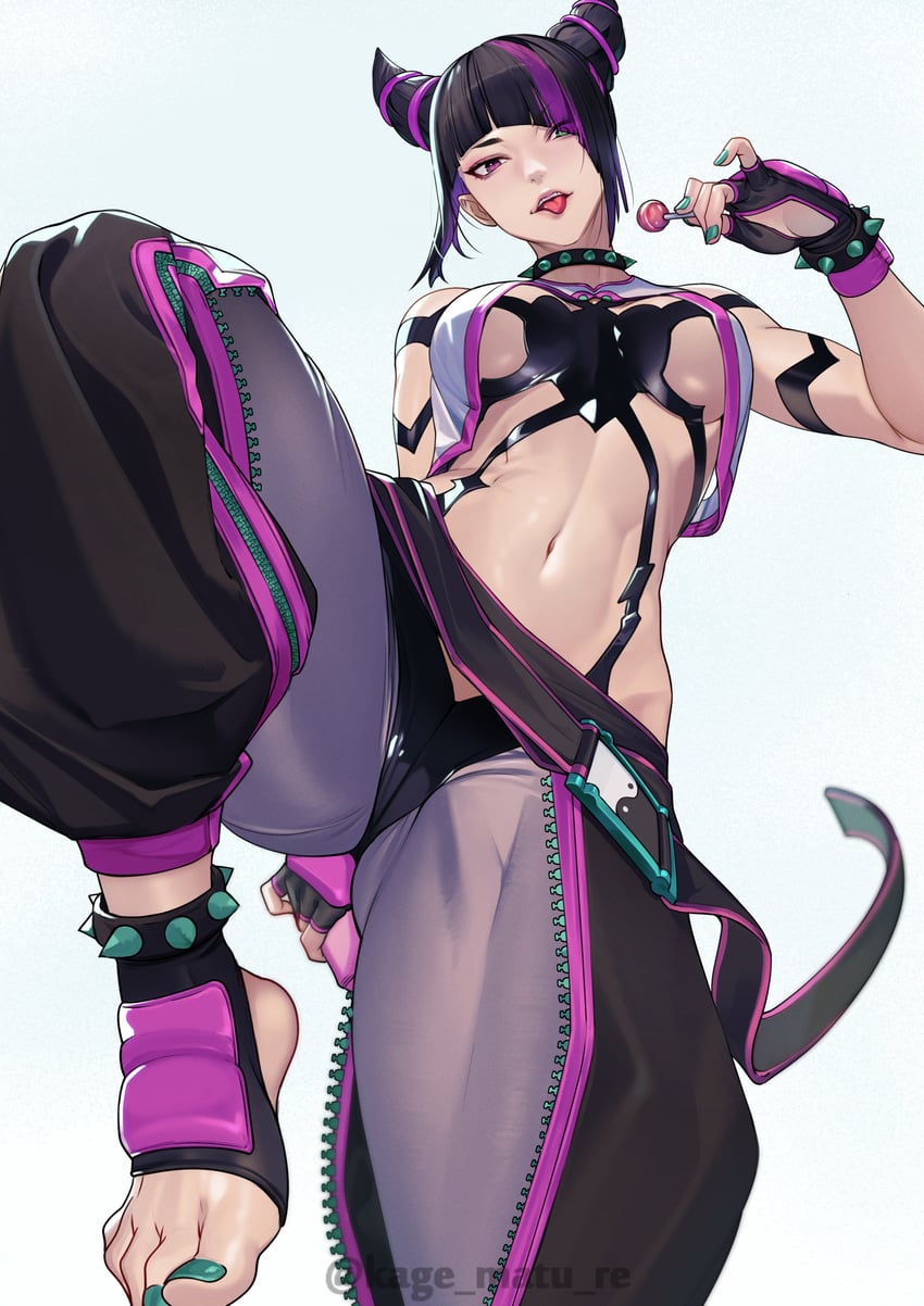 han juri (street fighter and 1 more) drawn by kagematsuri
