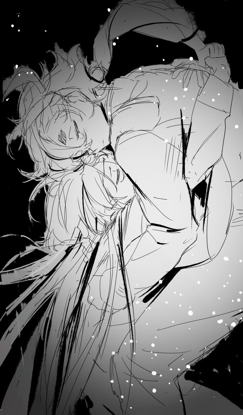 suletta mercury and miorine rembran (gundam and 1 more) drawn by seza_(enlwnaos)