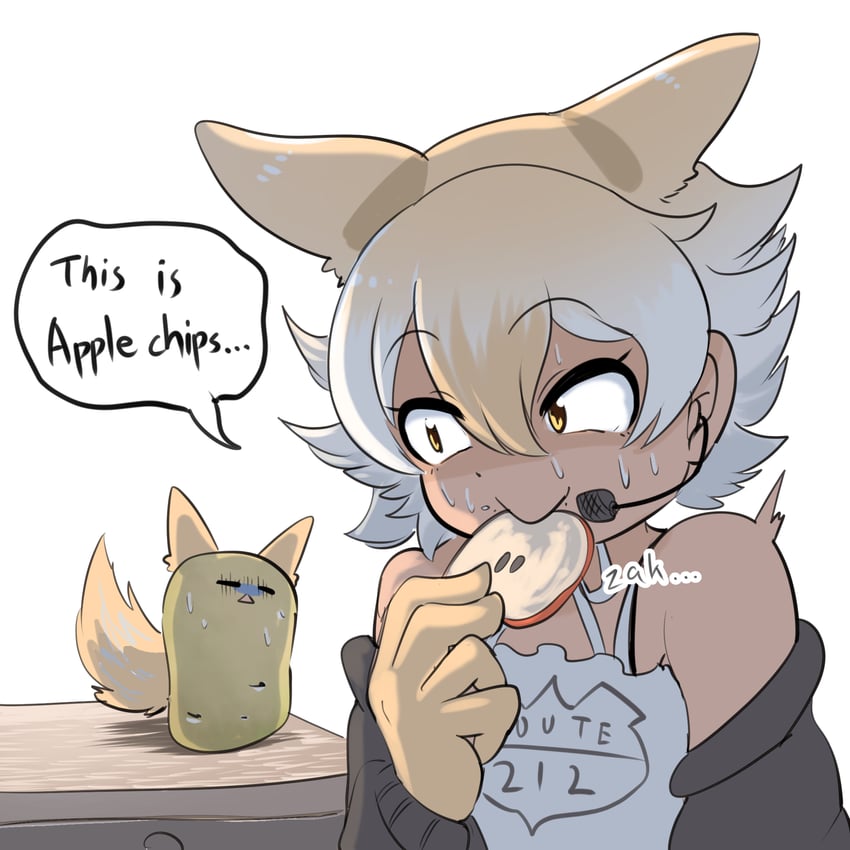 coyote and coyopotato (kemono friends and 1 more) drawn by mcgunngu