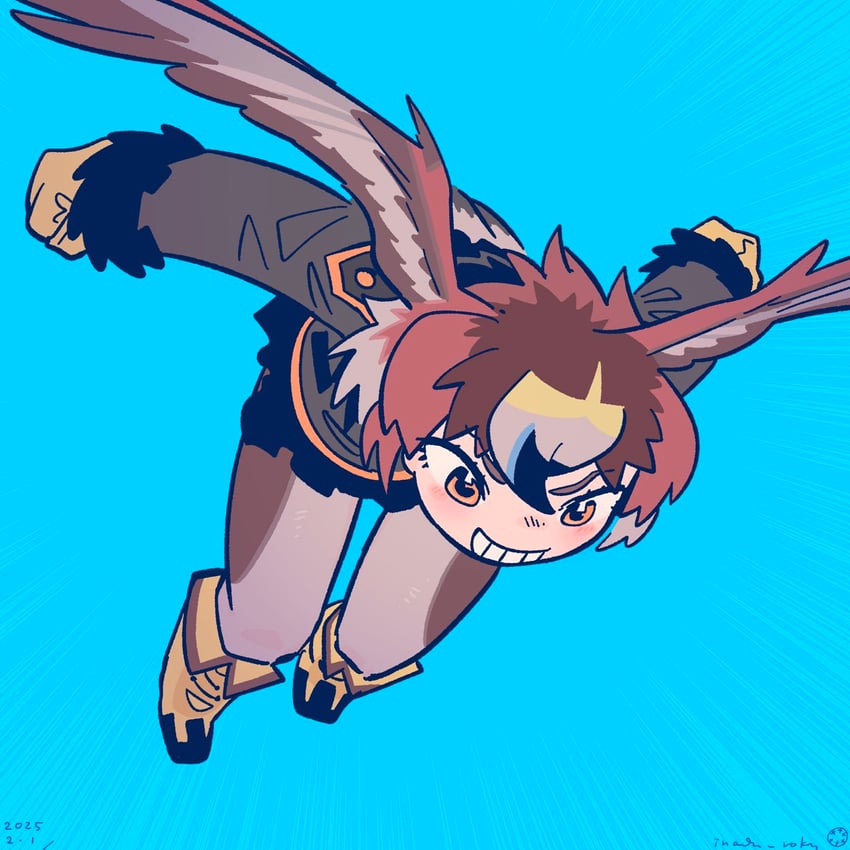 golden eagle (kemono friends and 1 more) drawn by inada_roku