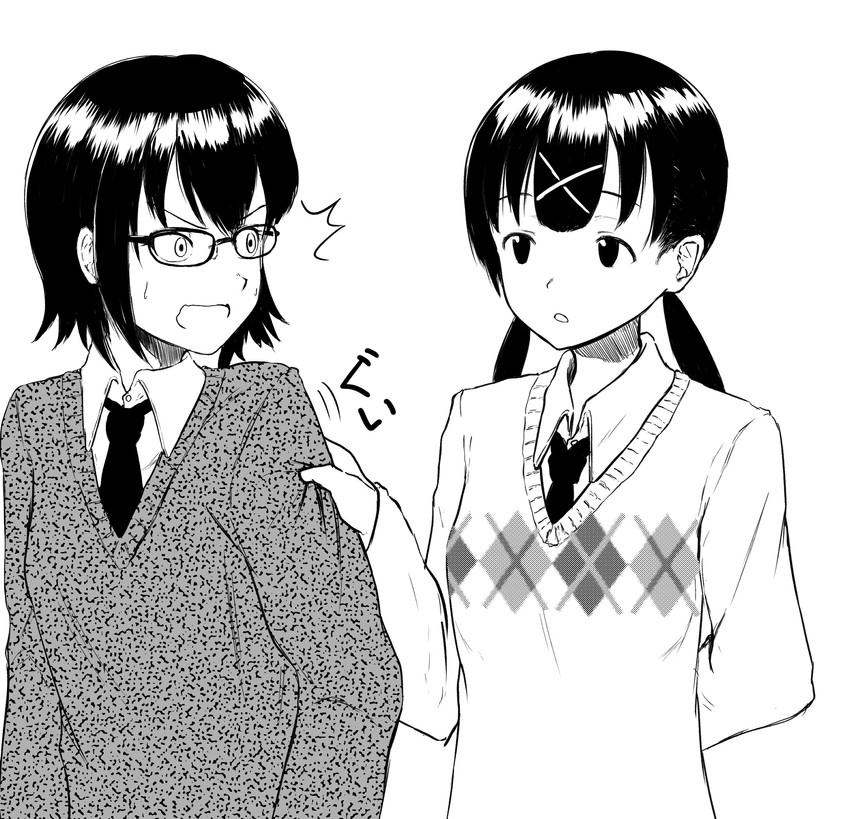 komiyama kotomi and itou hikari (watashi ga motenai no wa dou kangaetemo omaera ga warui!) drawn by kibitarou