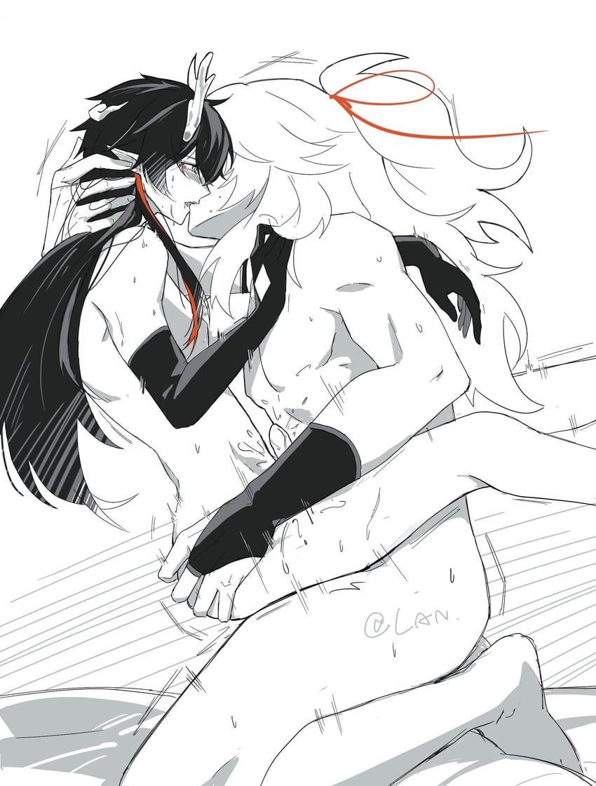 dan heng and jing yuan (honkai and 1 more) drawn by lan1044291