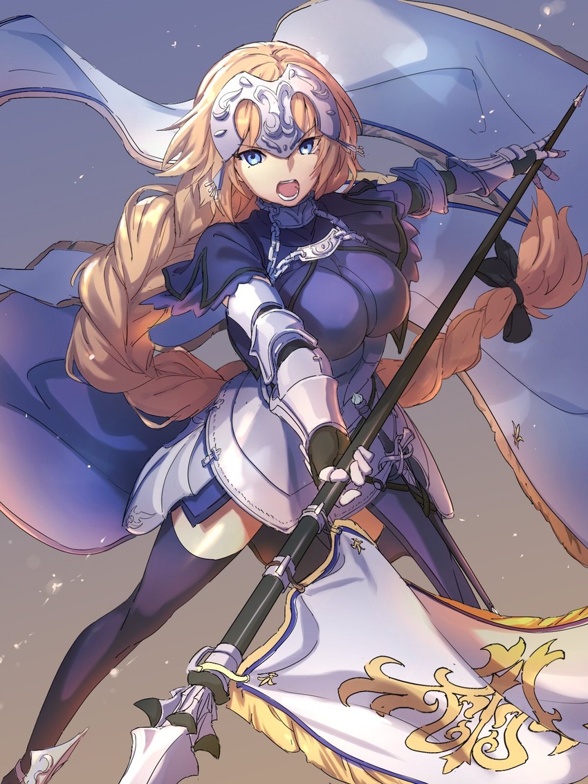 jeanne d'arc (fate and 2 more) drawn by moyashi_mou2