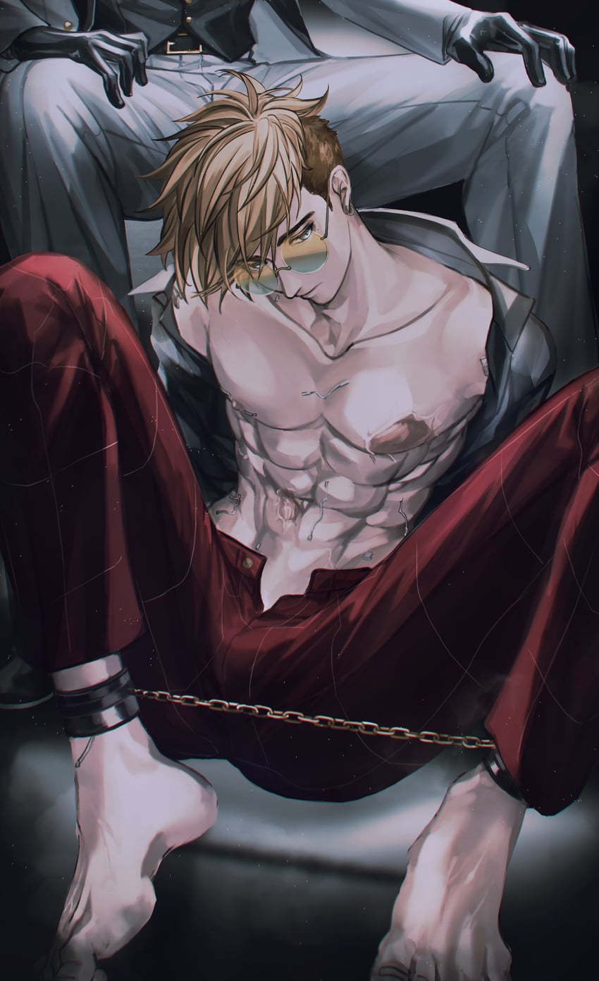vash the stampede and millions knives (trigun and 1 more) drawn by yakikesen
