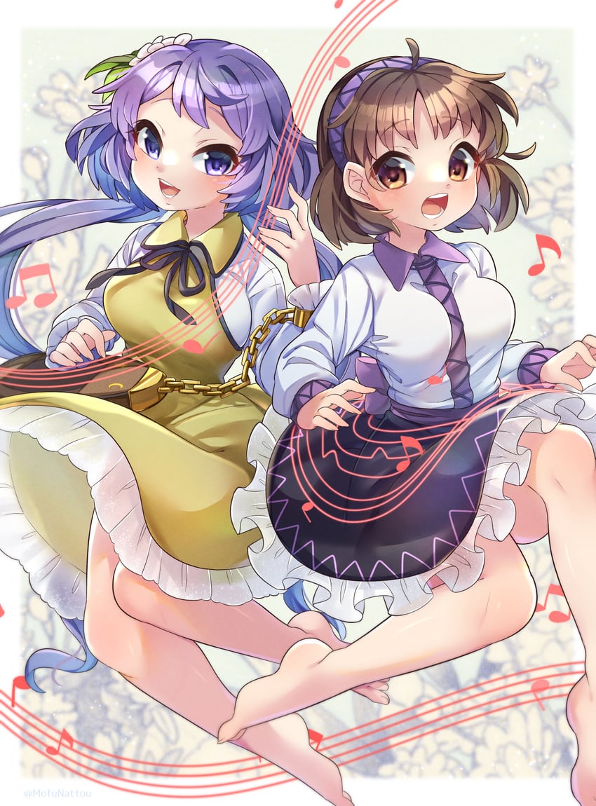tsukumo benben and tsukumo yatsuhashi (touhou) drawn by ibaraki_natou