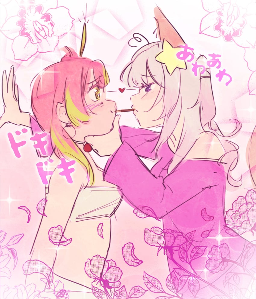 annytf and slice of toma (indie virtual youtuber) drawn by 233eris