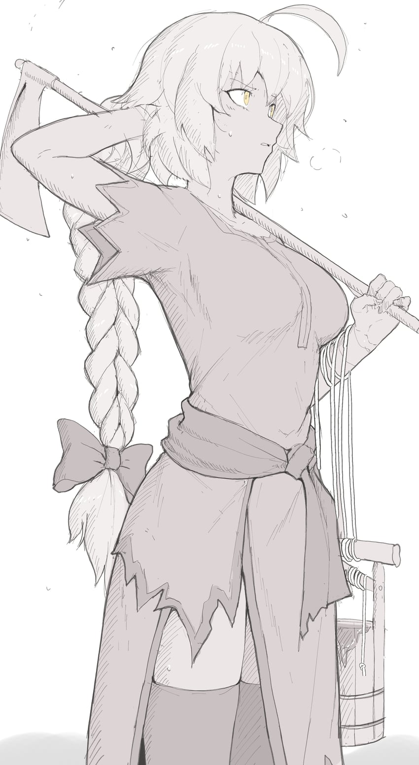 jeanne d'arc alter (fate and 1 more) drawn by sally_(luna-arts)