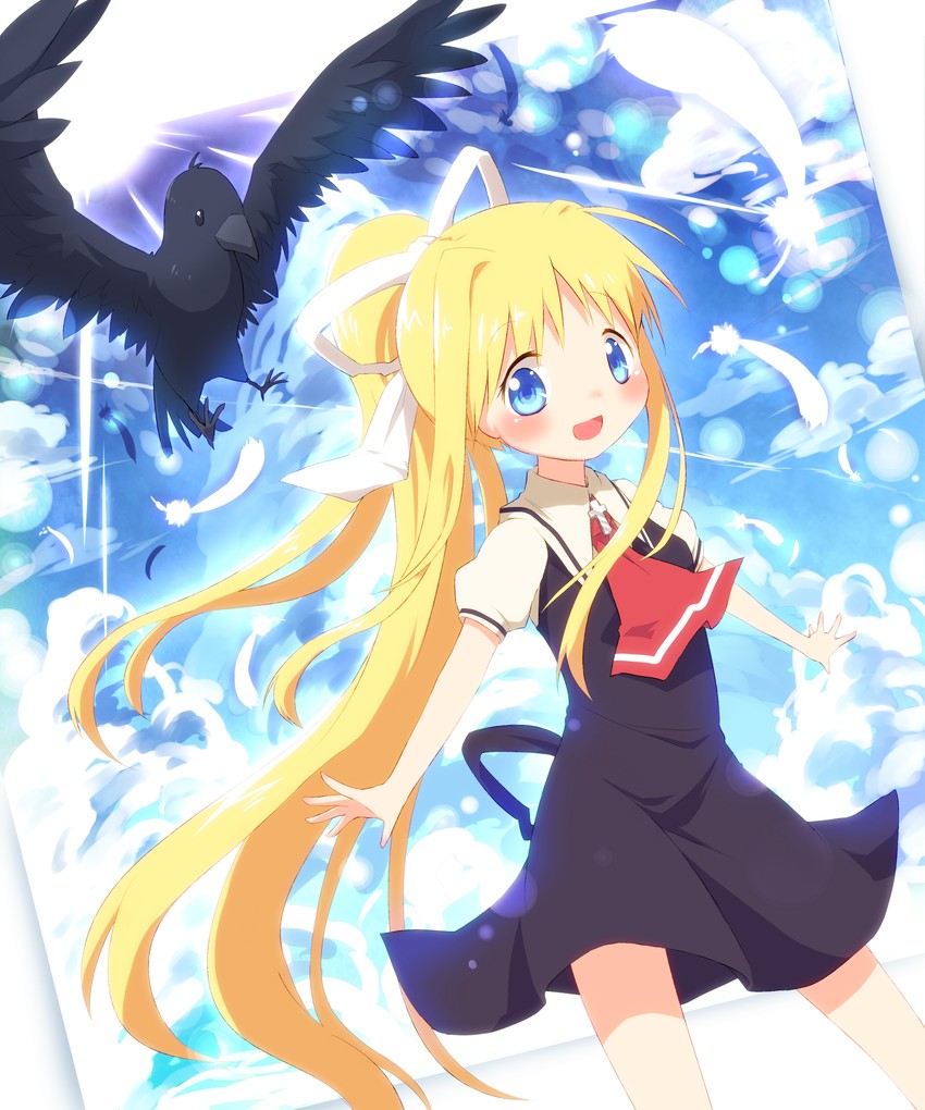 kamio misuzu and sora (air) drawn by ayakashi_(monkeypanch)