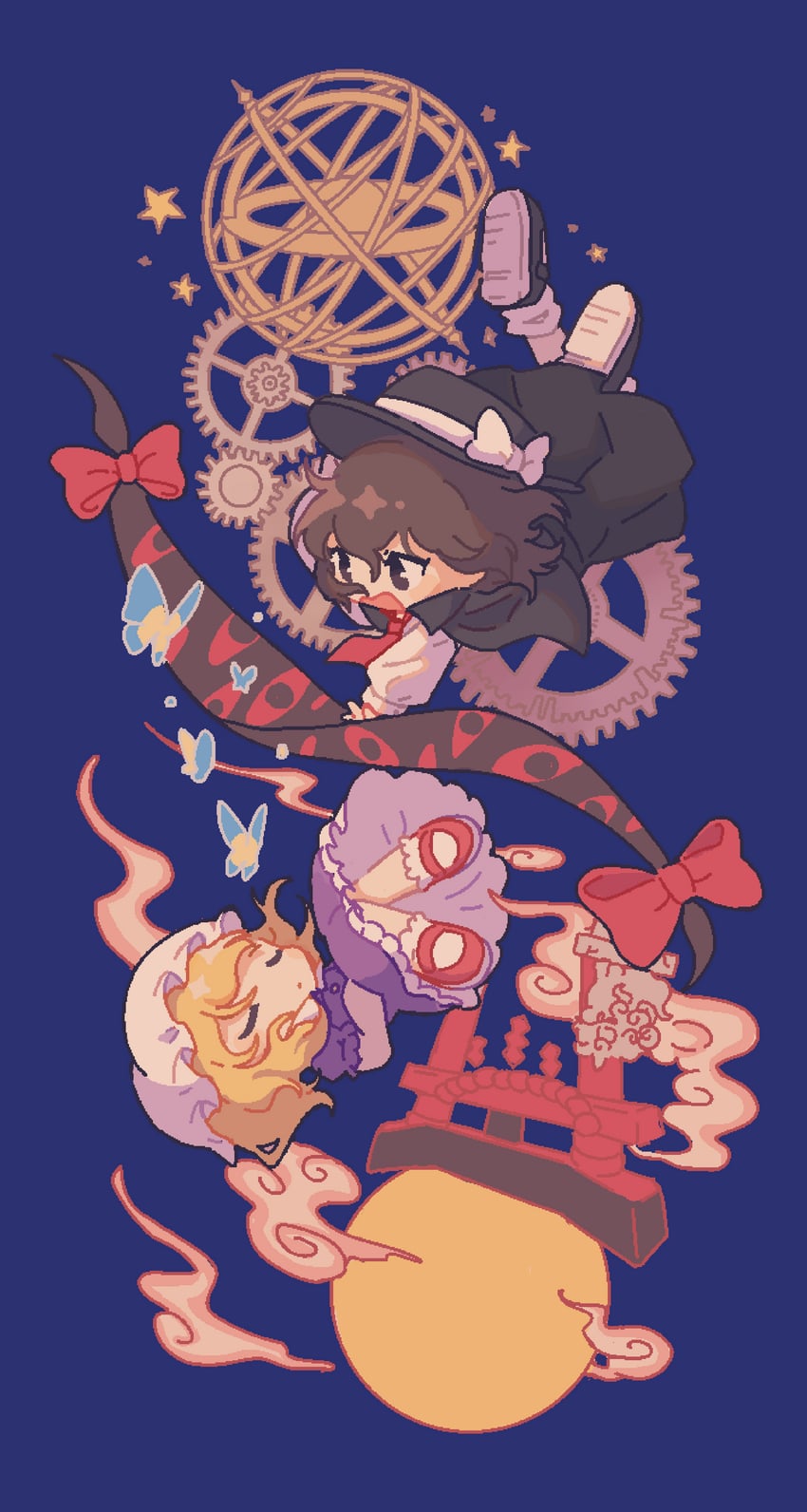 usami renko and maribel hearn (touhou) drawn by bei_iii