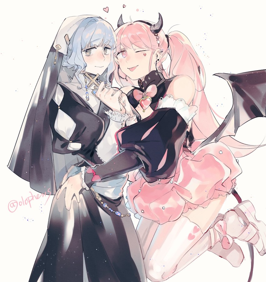 hilda valentine goneril and marianne von edmund (fire emblem and 1 more) drawn by olopheris