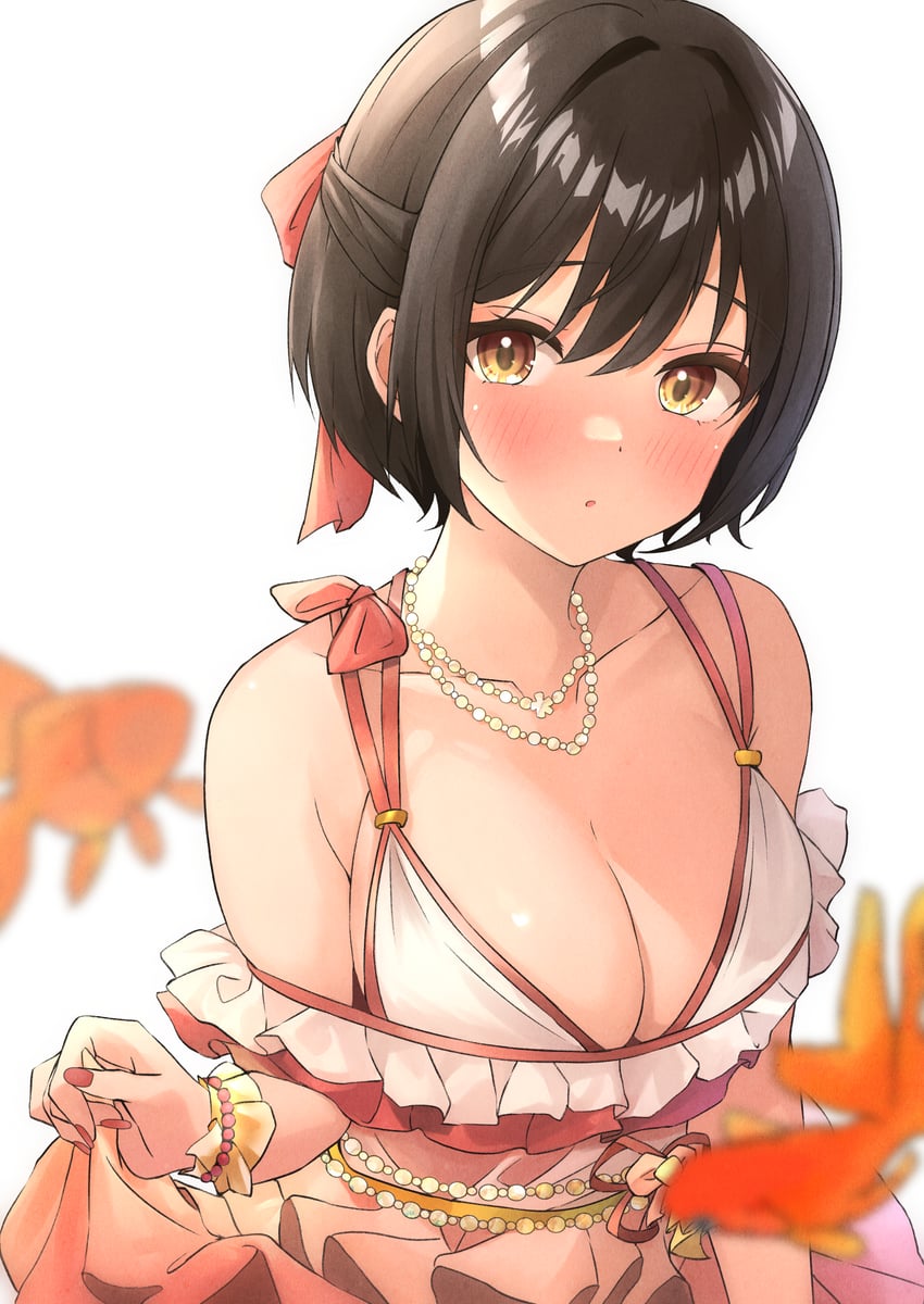 takafuji kako (idolmaster and 1 more) drawn by b1ack_illust