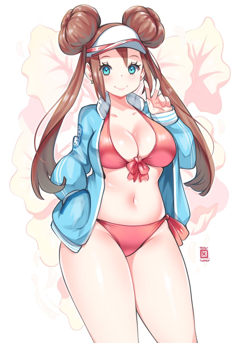 rosa (pokemon and 1 more) drawn by kenron_toqueen