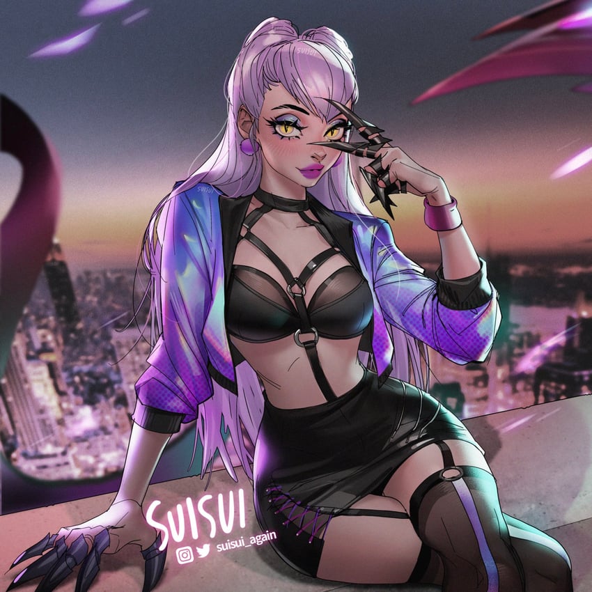 evelynn and k/da all out evelynn (league of legends) drawn by suisui_again