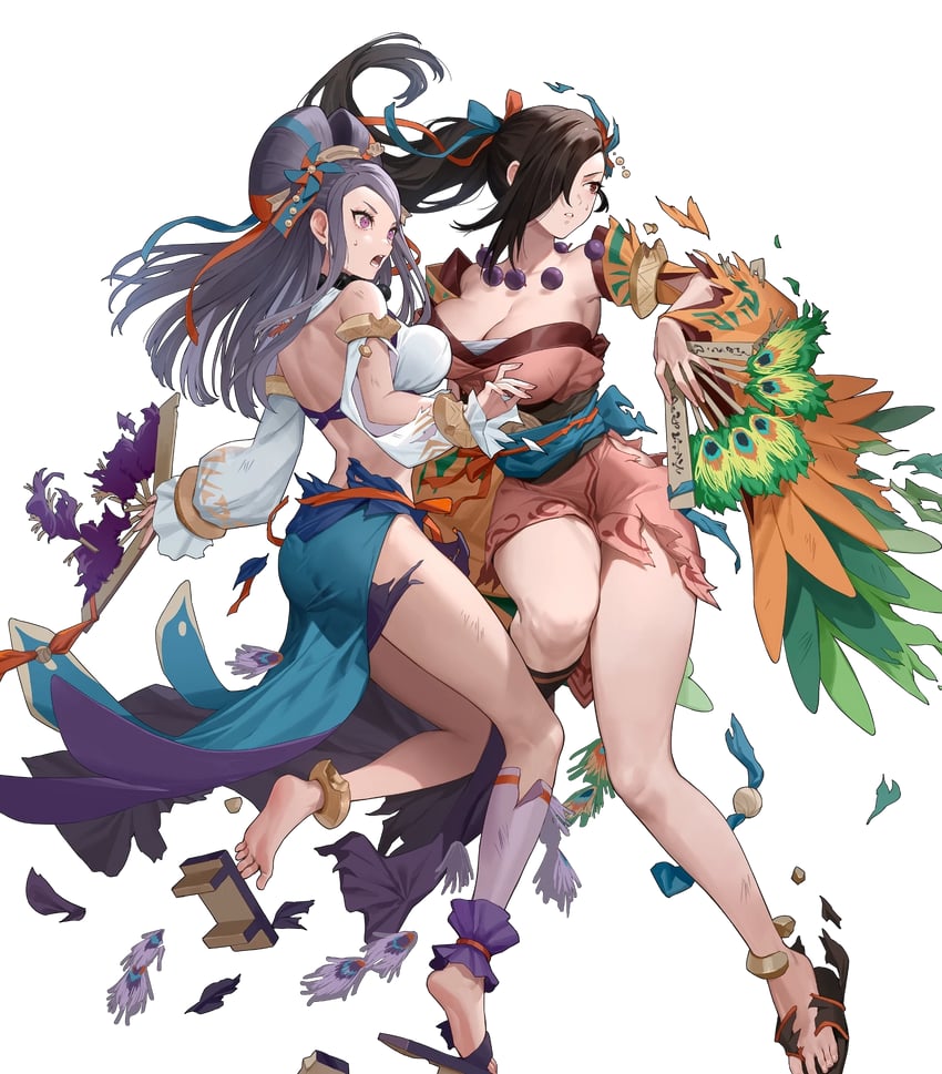 kagero and orochi (fire emblem and 2 more) drawn by ekao