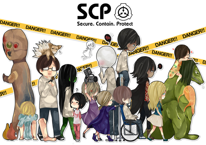 scp-173, scp-076-2, scp-073, scp-682, scp-999, and 11 more (scp foundation) drawn by seriko_(seo77000)