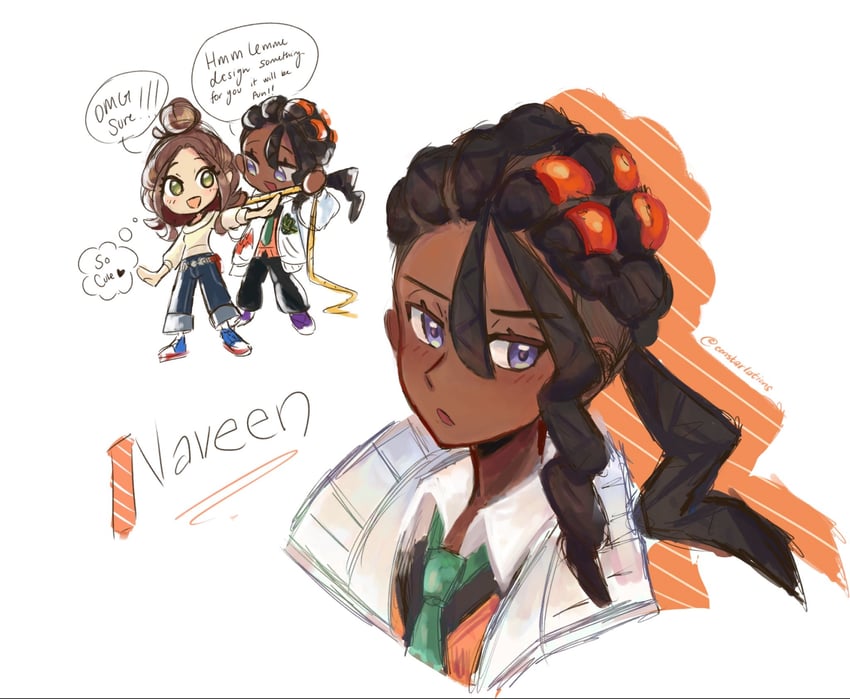 harmony and naveen (pokemon and 1 more) drawn by constarlations