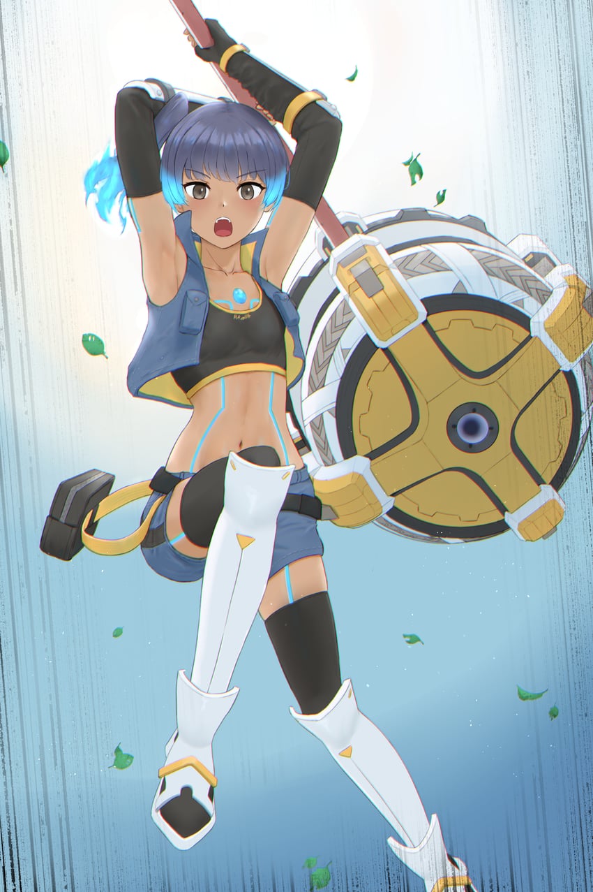 sena (xenoblade chronicles and 1 more) drawn by iryopura