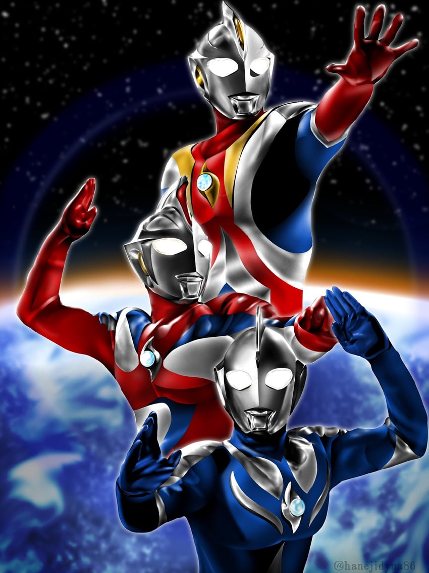 ultraman cosmos (ultra series and 1 more) drawn by hanejidyna86