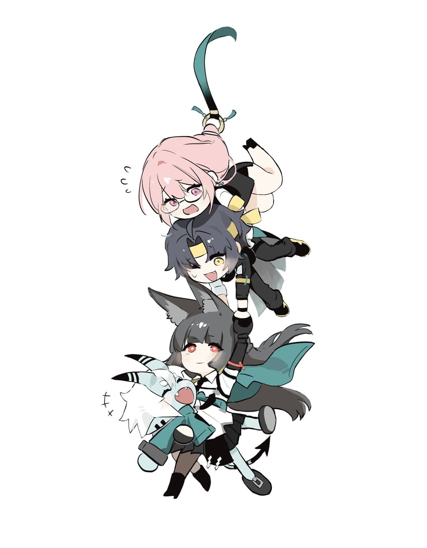hoshimi miyabi, tsukishiro yanagi, soukaku, and asaba harumasa (zenless zone zero) drawn by hhhye_tw