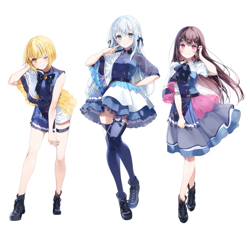 aitsuki nakuru, nayuta, and natsume itsuki (la priere) drawn by a20_(atsumaru)