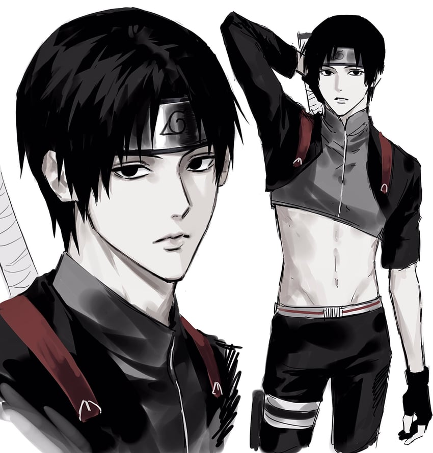 sai (naruto and 1 more) drawn by sso_s