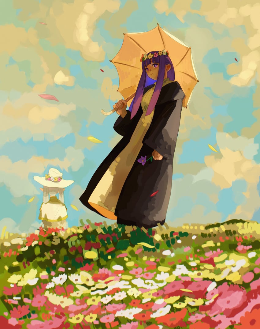 frieren and fern (sousou no frieren and 1 more) drawn by bchan1582