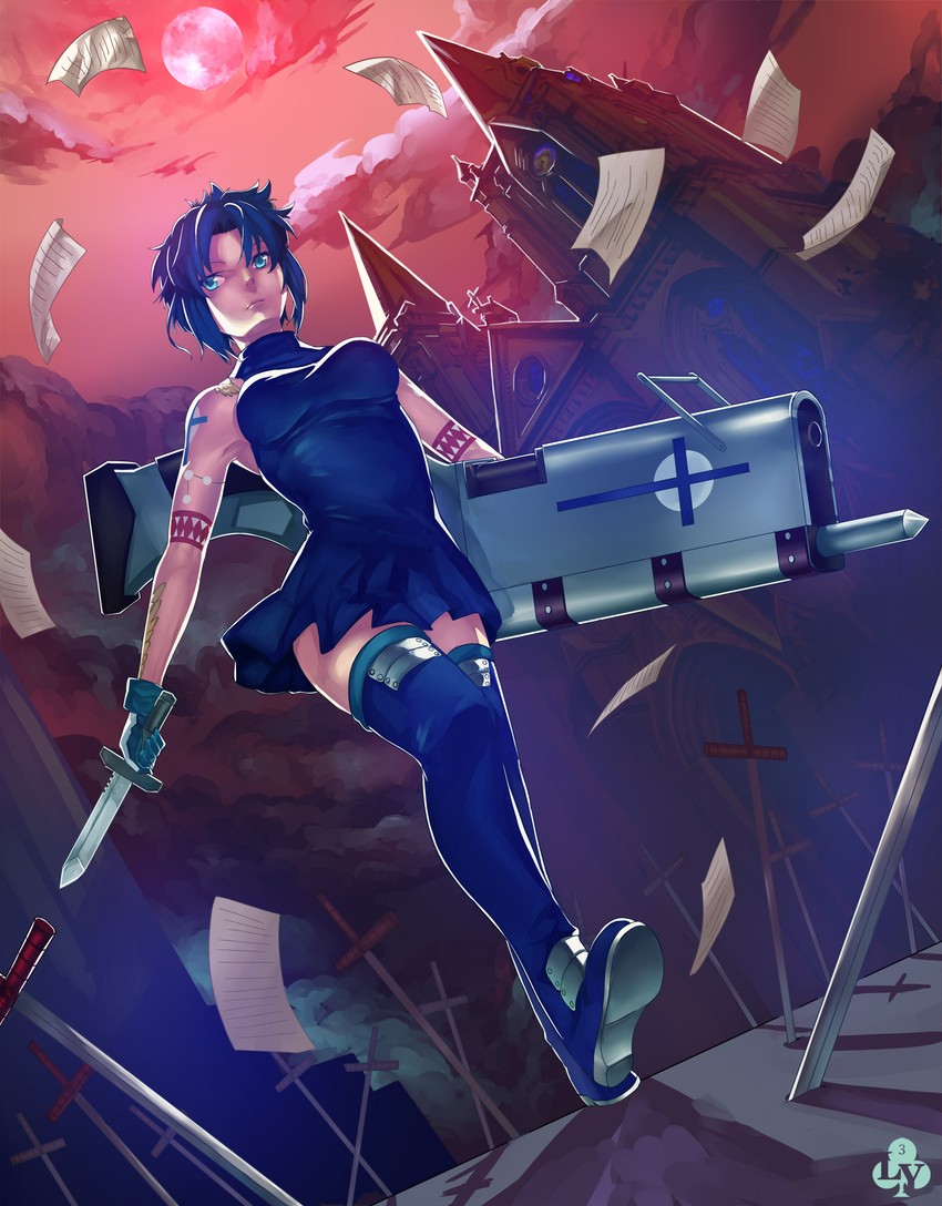ciel and powered ciel (tsukihime and 1 more) drawn by club3