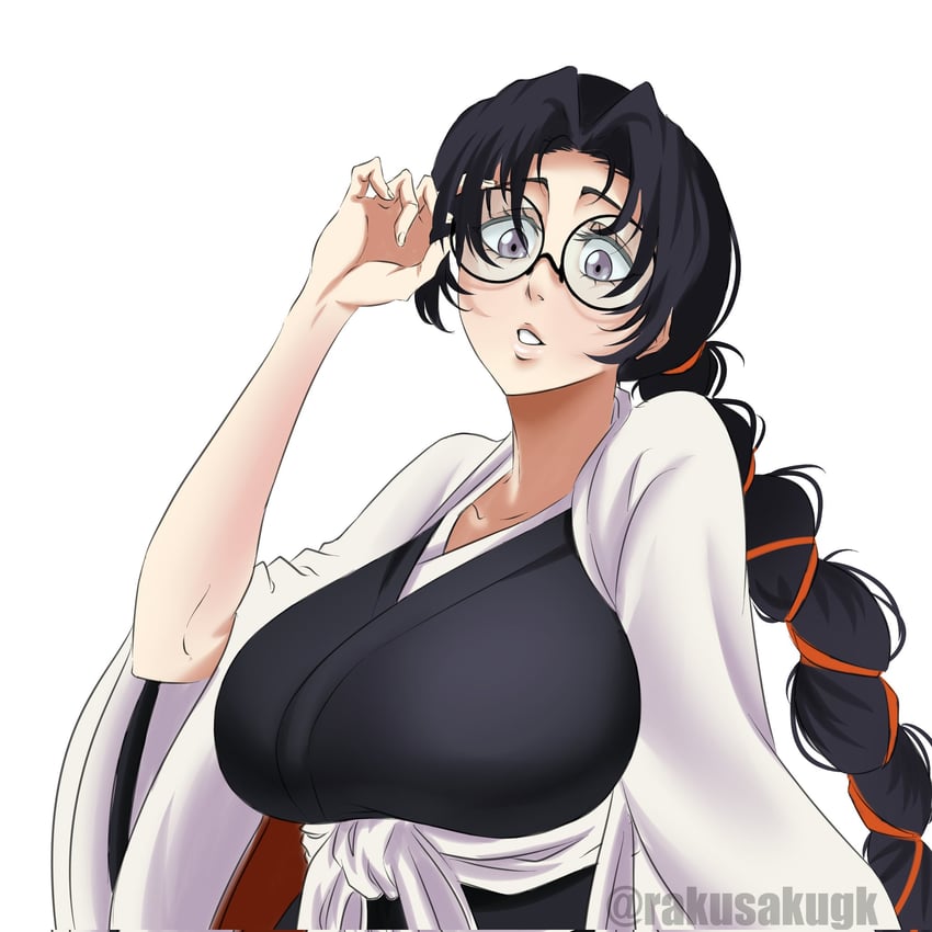 katori batsuunsai (bleach and 1 more) drawn by rakusakugk