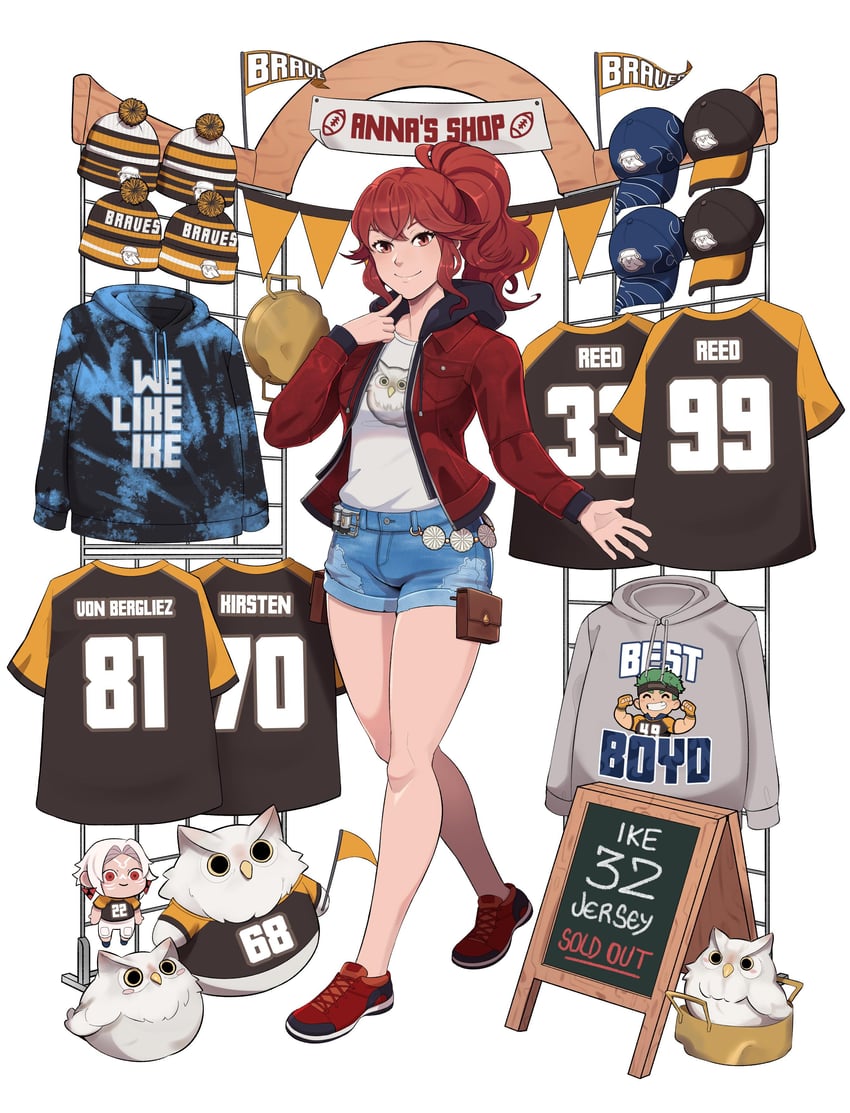 anna, feh, boyd, and arval (fire emblem and 1 more) drawn by geckobara
