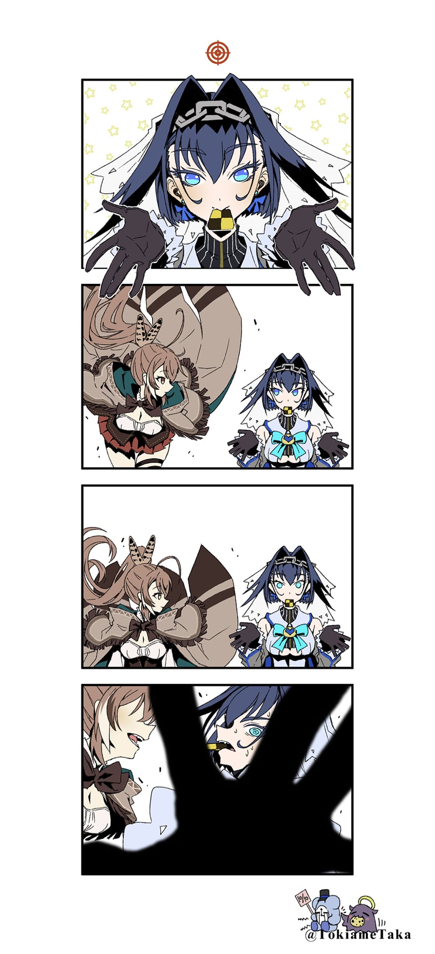 ouro kronii, nanashi mumei, takodachi, and kronie (hololive and 1 more) drawn by taka_t