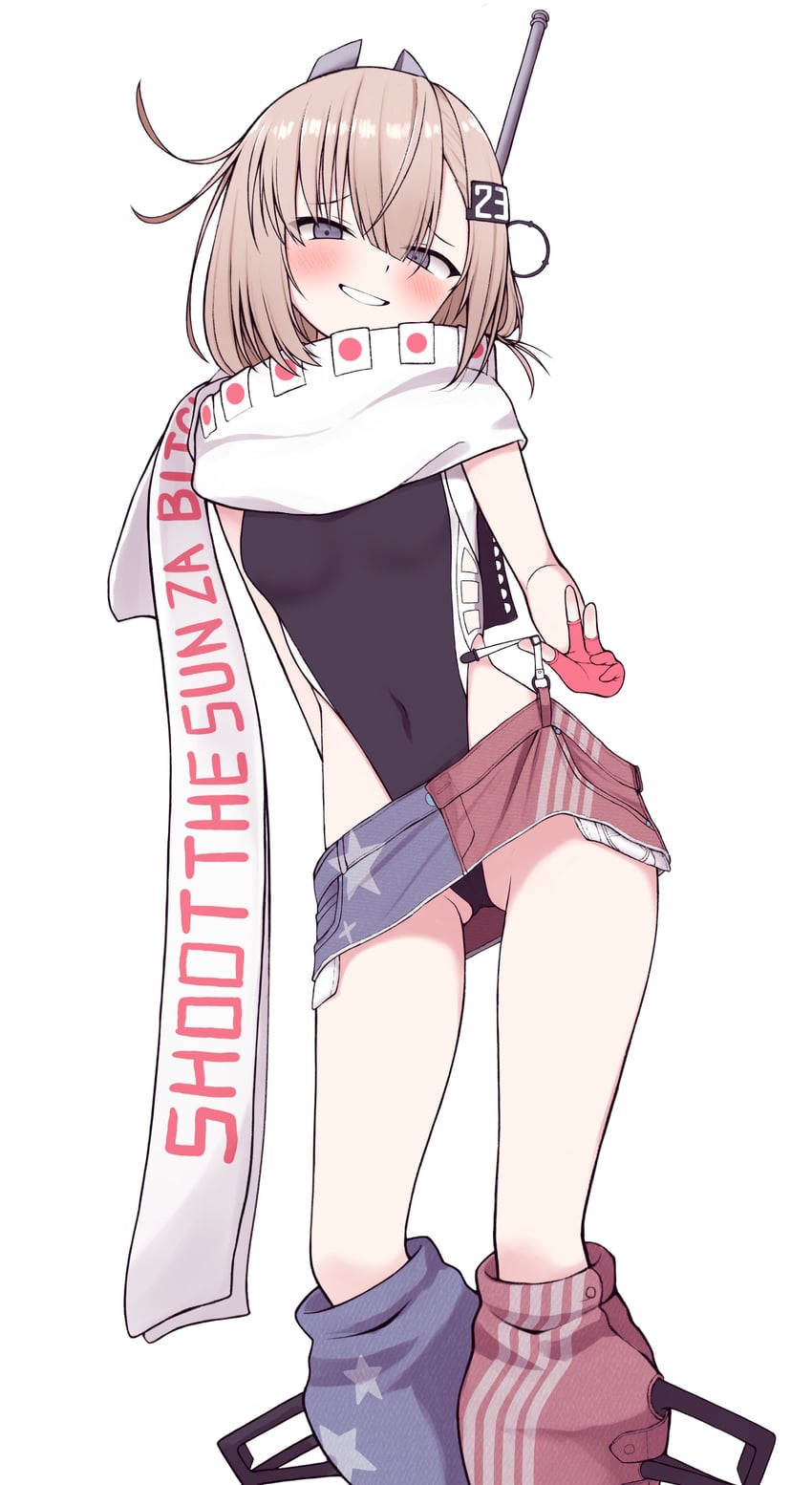 wahoo and wahoo kai (kantai collection) drawn by tiemu_(man190)