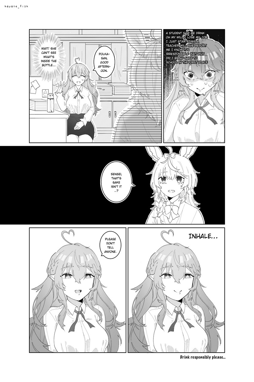 yukihana lamy, omaru polka, and daifuku (hololive) drawn by hayate_fish