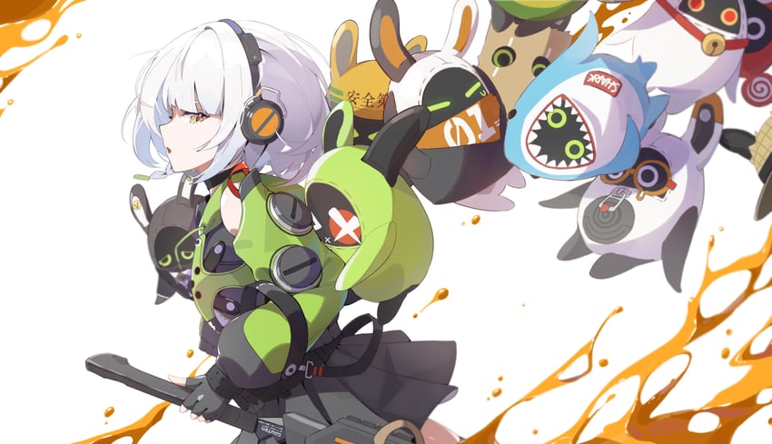 eous, anby demara, amillion, sharkboo, butler, and 7 more (zenless zone zero) drawn by riai_kurumi