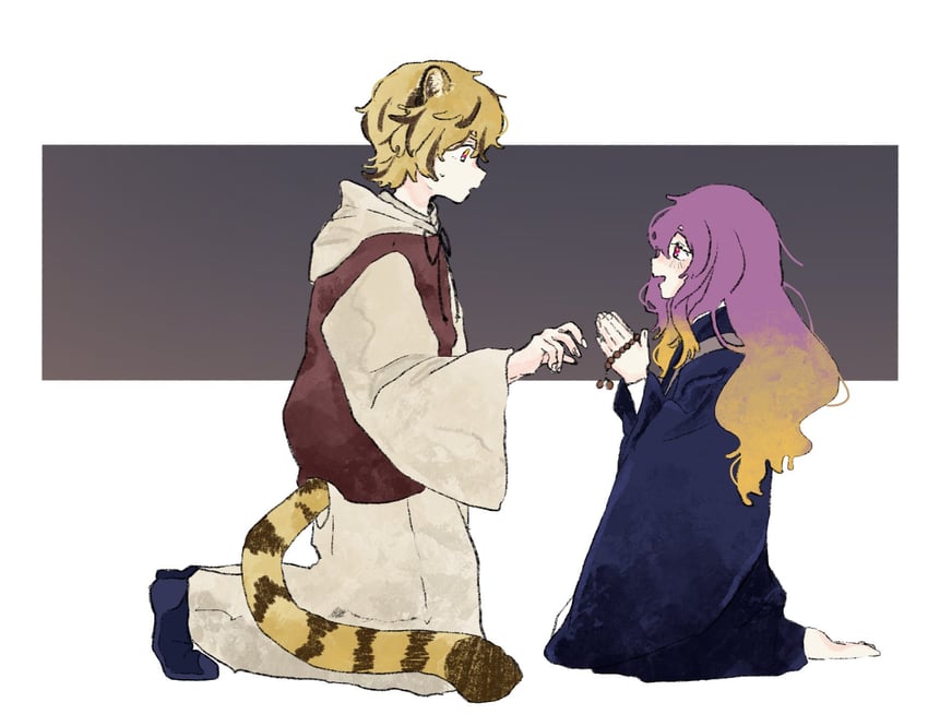 hijiri byakuren and toramaru shou (touhou) drawn by nurakuramono_n