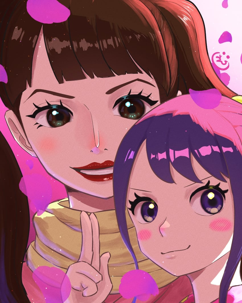 kurozumi tama and shinobu (one piece) drawn by onepiece_banbi
