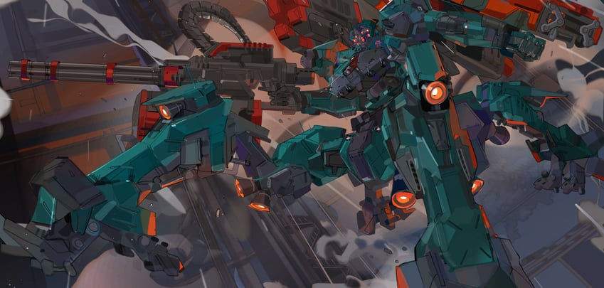 liger tail (armored core and 1 more) drawn by nslacka