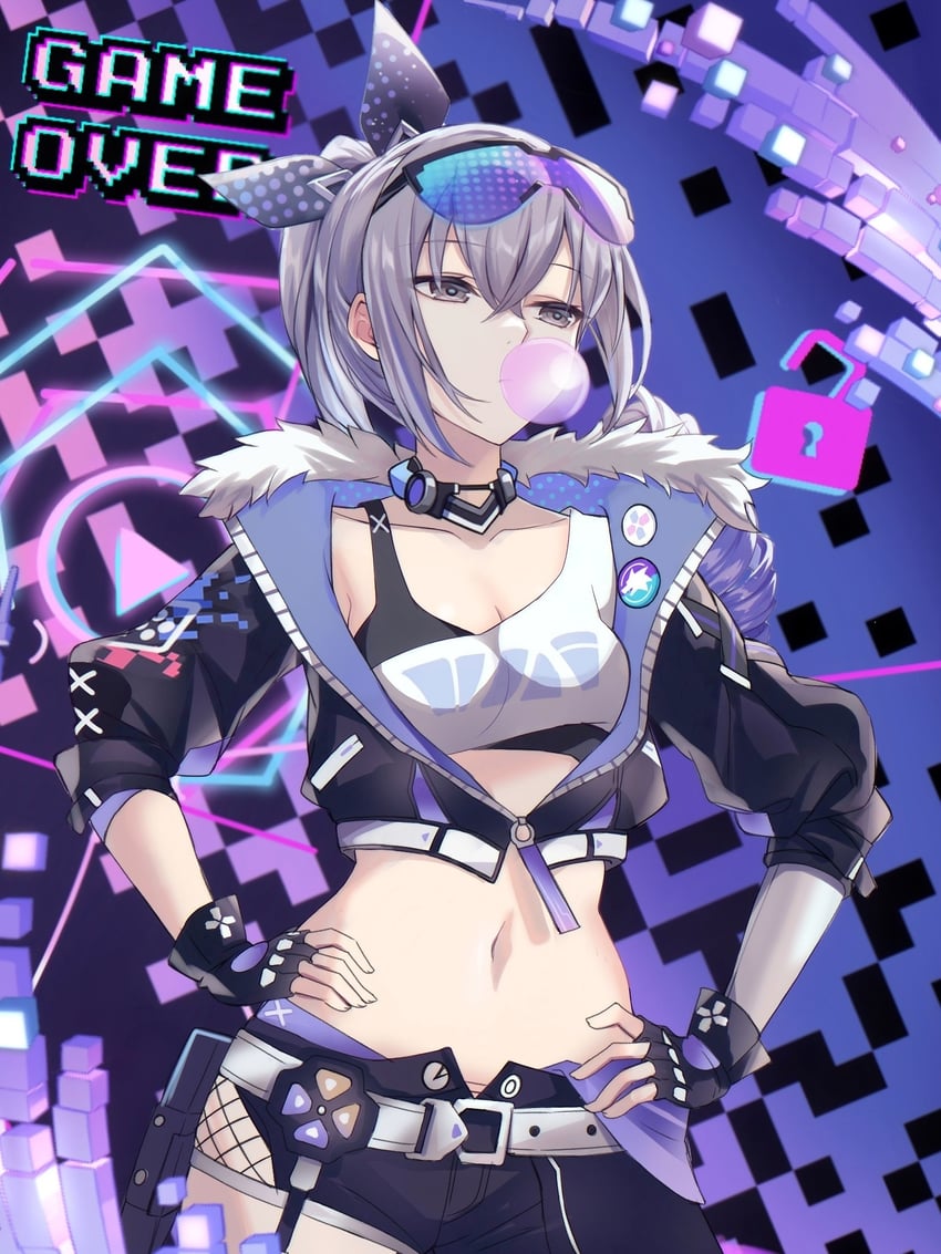 silver wolf (honkai and 1 more) drawn by saint_laurent_paris