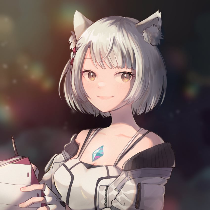 mio (xenoblade chronicles and 1 more) drawn by chomo_(engawaparty)