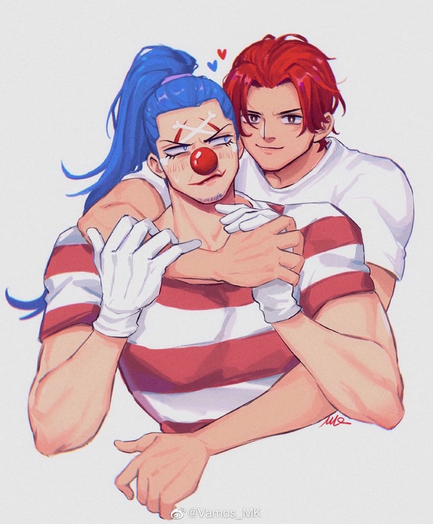 shanks and buggy the clown (one piece) drawn by vamos_mk