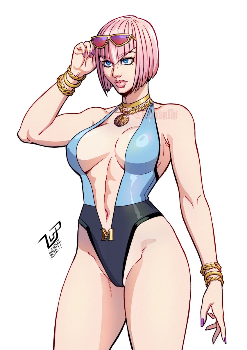 manon legrand (street fighter and 1 more) drawn by lucaspflp