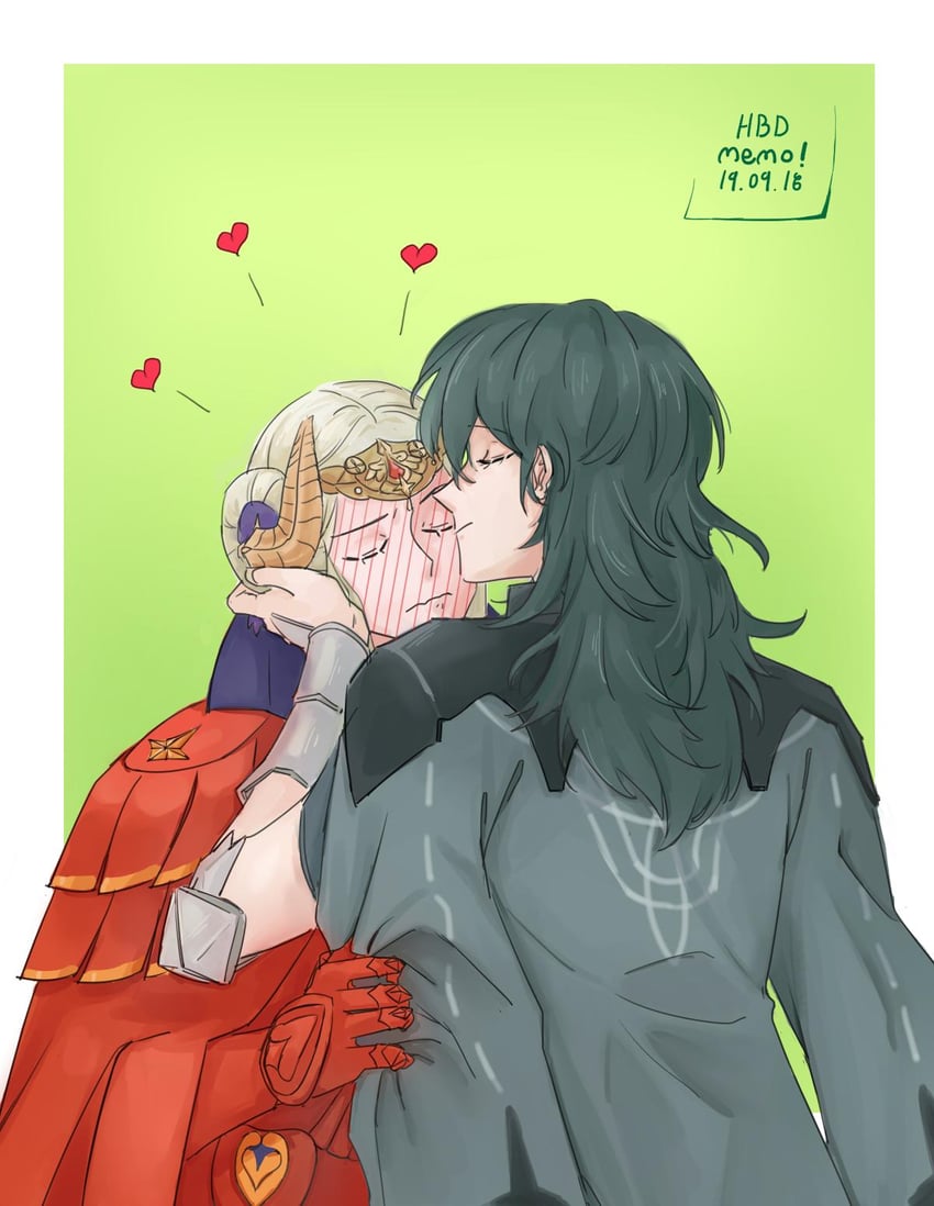 female byleth and edelgard von hresvelg (fire emblem and 1 more) drawn by seneu107