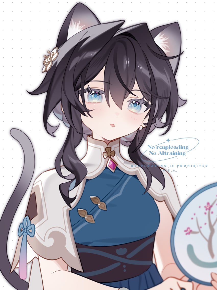 ruan mei (honkai and 1 more) drawn by uji_n