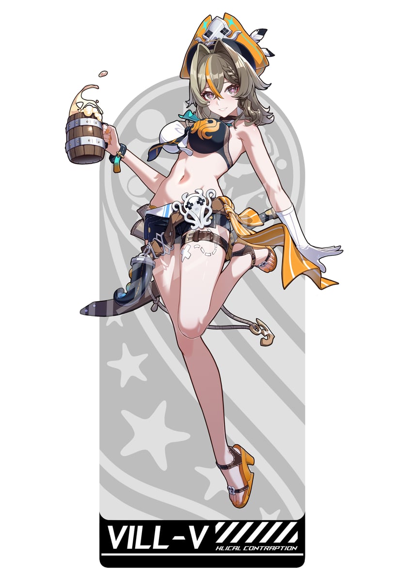 vill-v (honkai and 1 more) drawn by huiqian
